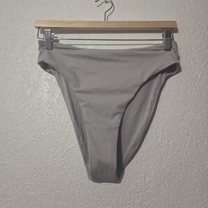 Skims Gray High-Waisted Bikini Bottom